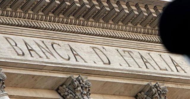 Bankitalia, rallenta crescita sofferenze, ad aprile +6,6%