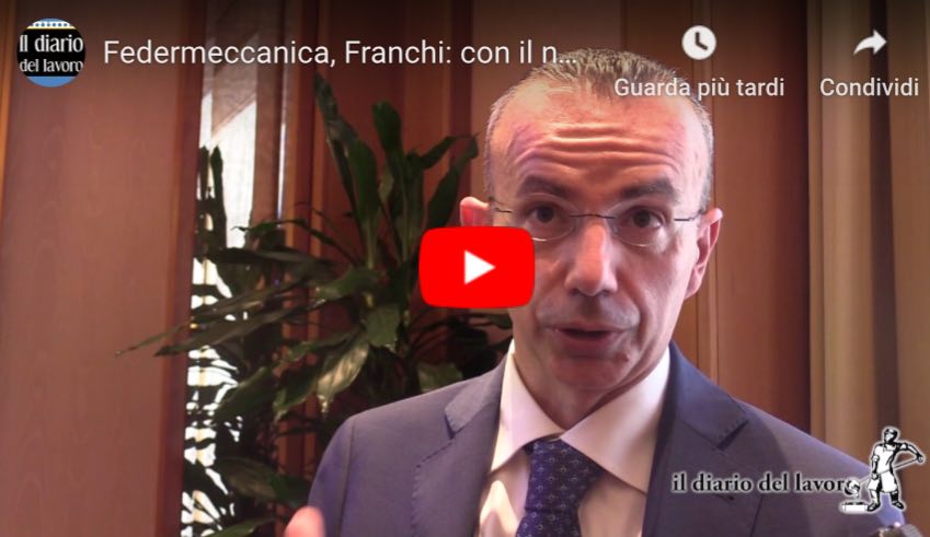 Federmeccanica, Franchi: con il nuovo contratto nessun ritorno al passato