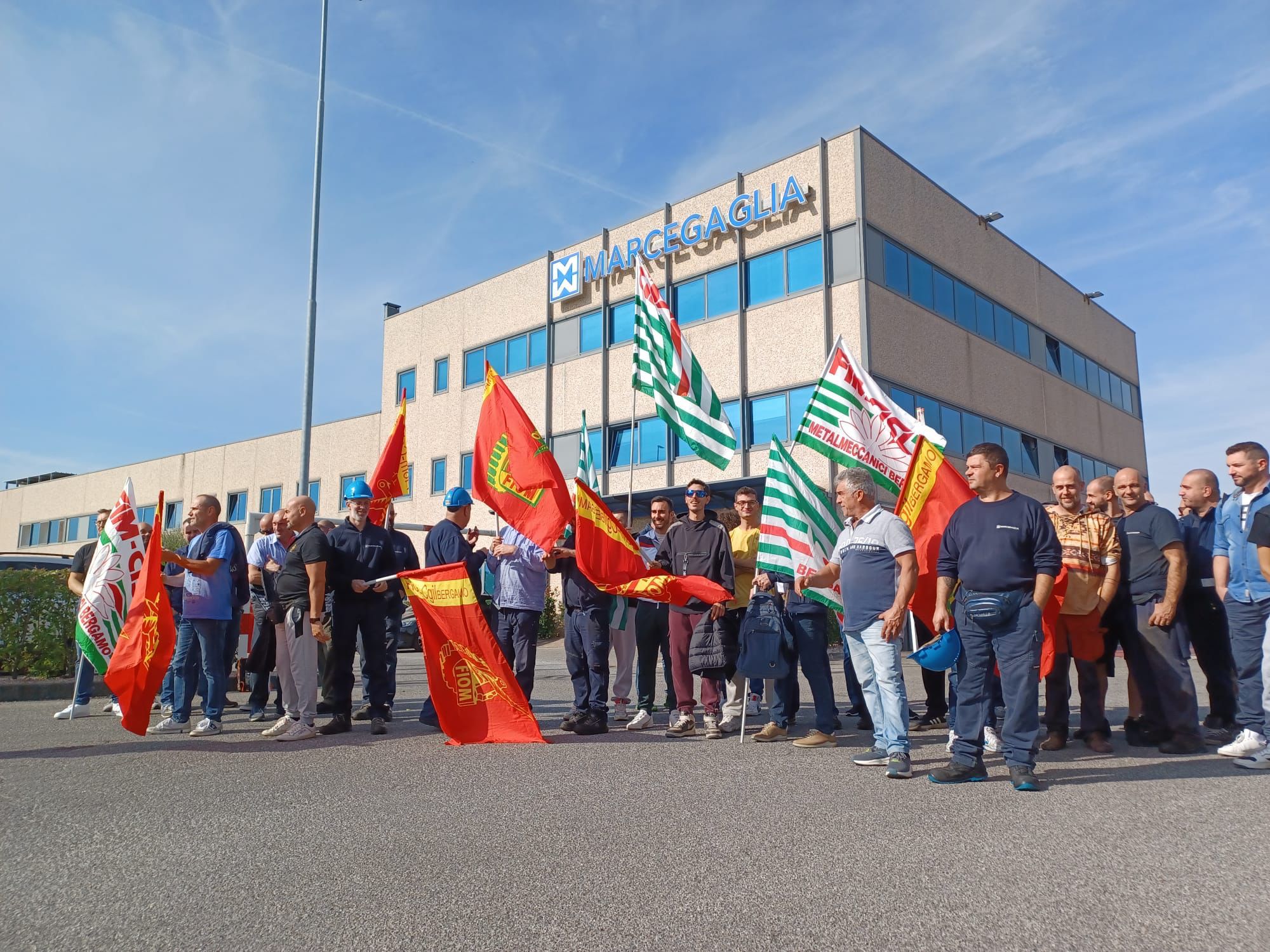 Marcegaglia di Boltiere, l’azienda frena sul contratto integrativo, lavoratori in sciopero