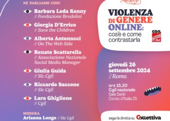 Come la contrattazione può contrastare la violenza di genere sul web: un’iniziativa della Slc-Cgil