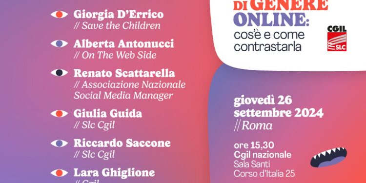 Come la contrattazione può contrastare la violenza di genere sul web: un’iniziativa della Slc-Cgil