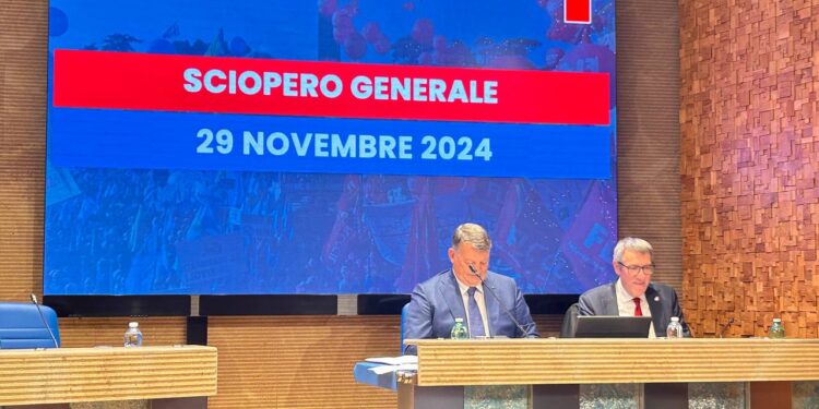 Sciopero generale, sarà di otto ore il 29 novembre, lo annunciano Landini e Bombardieri