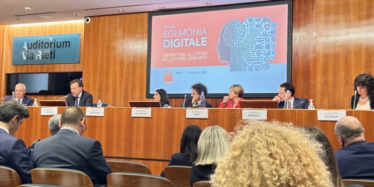 Banche, come governare la trasformazione tecnologica. L’evento “Egemonia digitale” organizzato dalla Fisac-Cgil