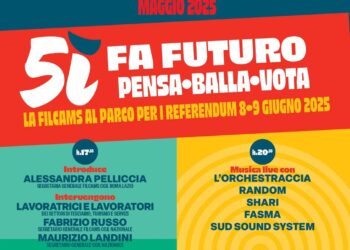 Referendum, Landini presente all’iniziativa “5ì fa futuro, pensa, balla, vota!” della Filcams-Cgil
