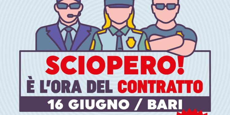 Servizi di sicurezza, sciopero in Puglia per il contratto integrativo regionale di settore