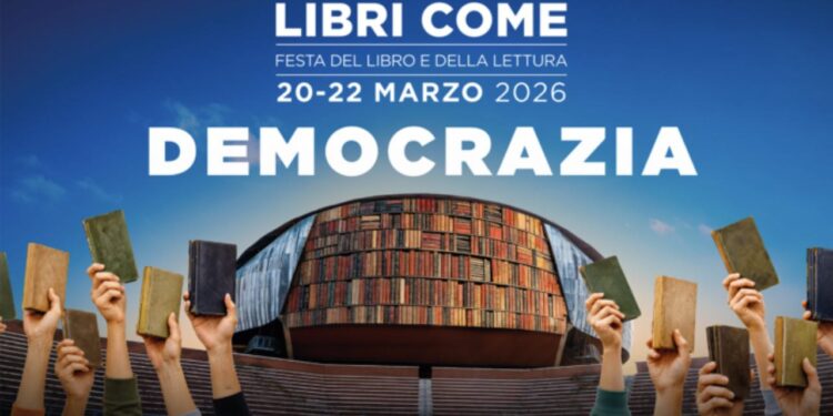 Dal 20 al 22 marzo torna Libri Come: 100 incontri e 300 autori per ragionare sulla Democrazia. Al Festival romano la Medaglia del Quirinale per il valore culturale