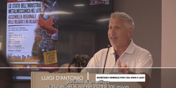 Fiom Cgil Lazio, l’industria metalmeccanica è in una situazione preoccupante