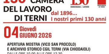 Compie 130 anni la Camera del lavoro di Terni e li celebra con una mostra e un convegno